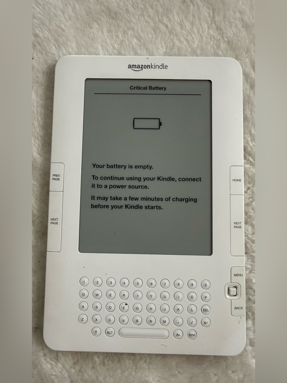 Amazon Kindle 2nd Generation 2GB (Need New Battery) No Return - Picture 2 of 7